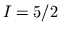$I=5/2$