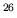 $^{26}$