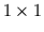 $1 \times 1$