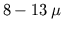$8-13  \mu$