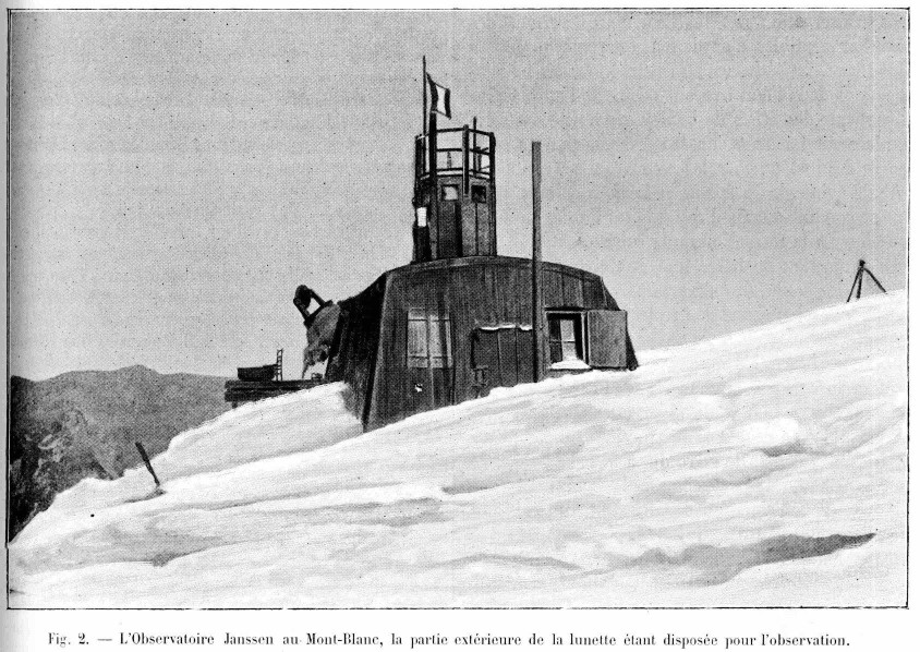La grande lunette de l'Observatoire du Mont-Blanc