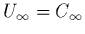 $U_\infty = C_\infty$