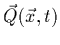 $\vec{Q}(\vec{x},t)$