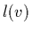$l(v)$
