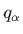 $q_{\alpha}$