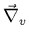 $ \vec{\nabla}_{v}$
