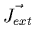 $\vec{J_{ext}}$