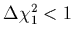 $\Delta \chi^2_{1} < 1$